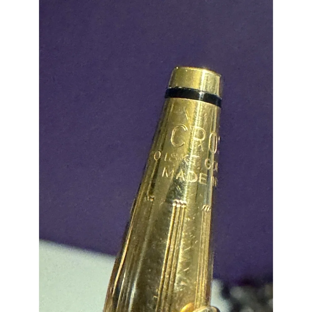 CROSS CLASSIC CENTURY 18K GOLD FILLED BALLPOINT PEN #2802 MADE IN THE USA